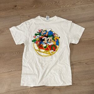 White Graphic T-Shirt Vintage Disney